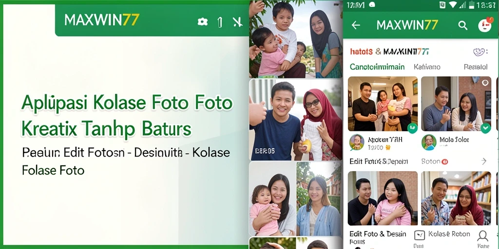 Antarmuka pengguna <strong>MAXWIN77</strong> yang intuitif dan sederhana dengan fitur kolase yang lengkap.