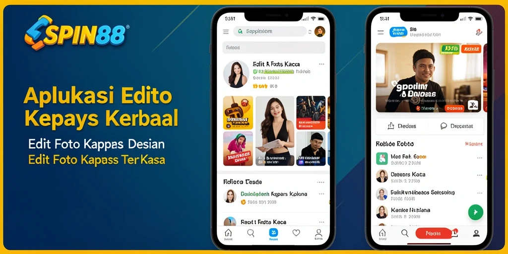 Antarmuka SPIN88 menampilkan berbagai alat edit foto Kertas Kaca yang menarik.