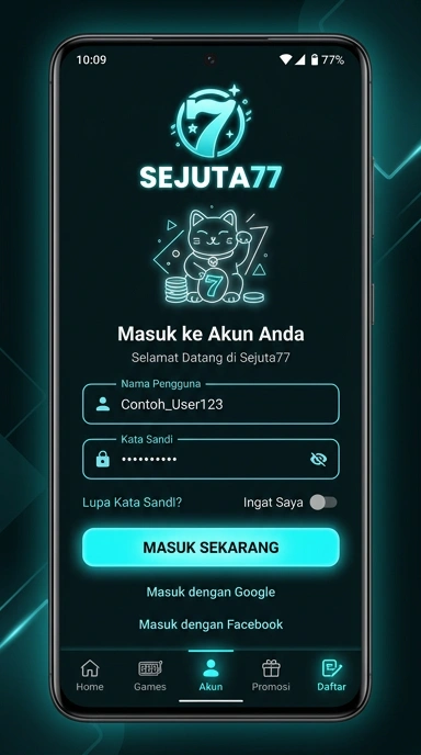Masuk Akun Sejuta77 untuk Pengguna Android